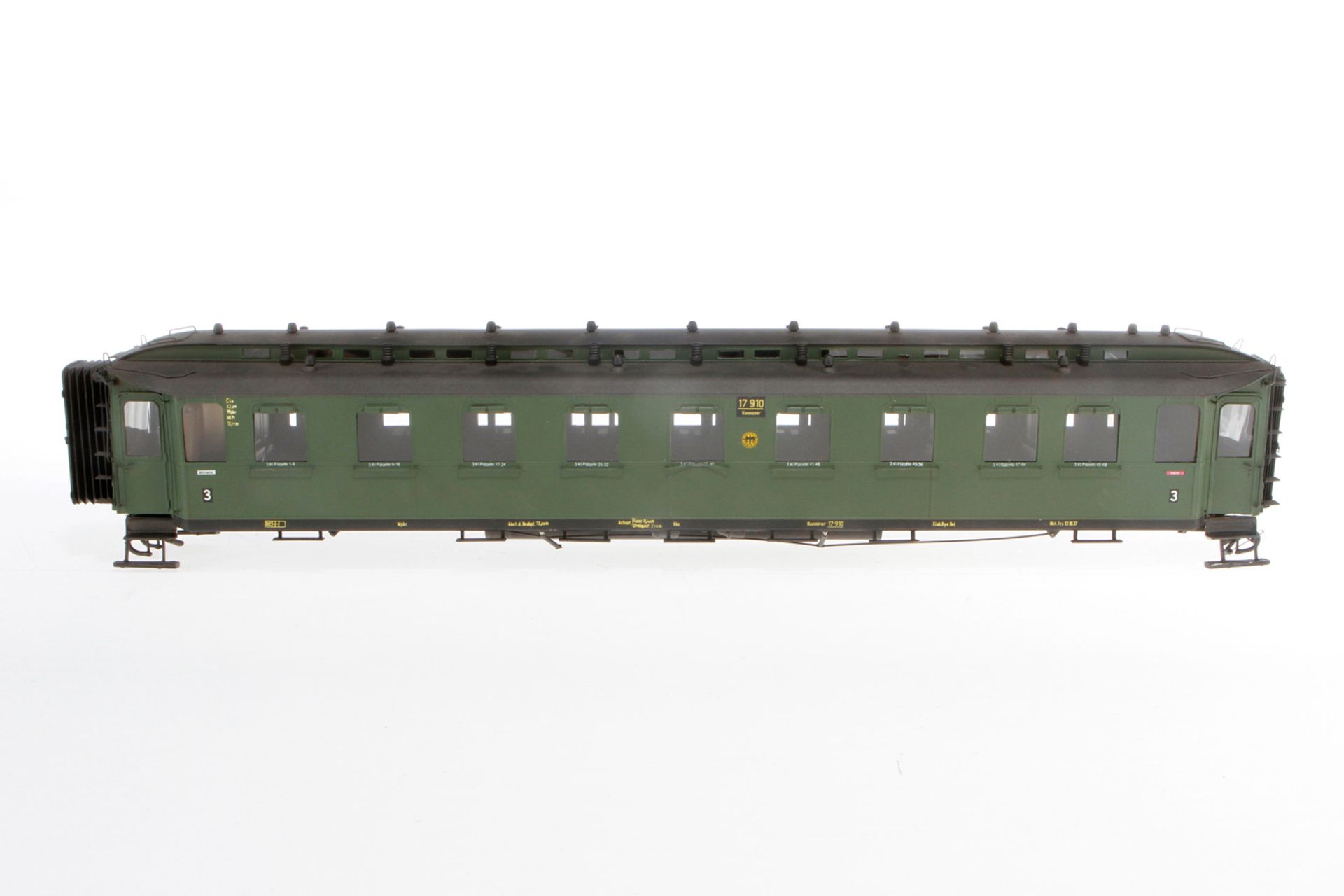 Personenwagen-Fragment ”17 910”, S 0, grün, Metall, Z 4