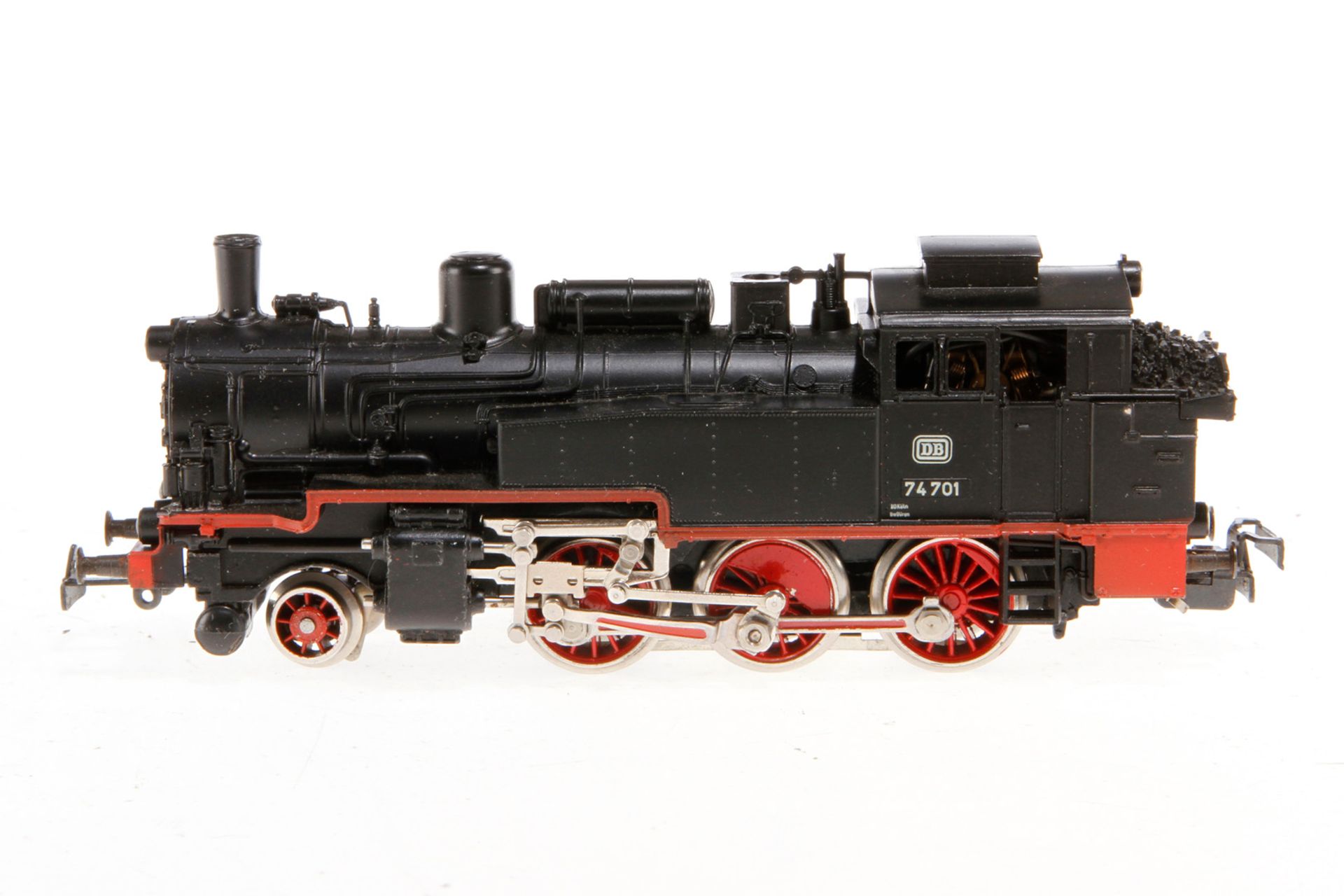 Märklin 1-C Tenderlok ”74 701” 3095, S H0, schwarz, Alterungsspuren, leicht besch. OK, sonst Z 2