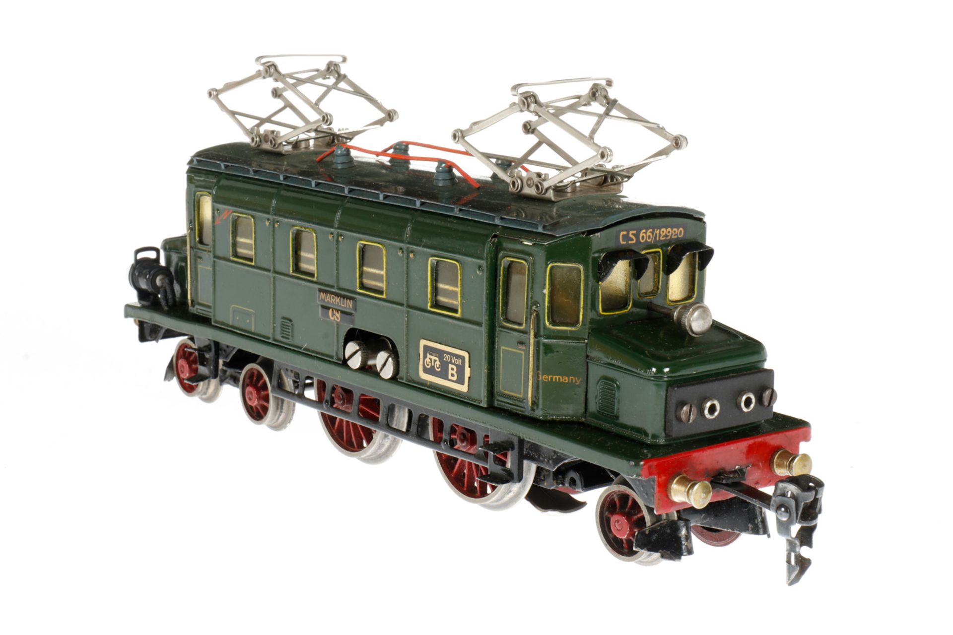 Märklin 2-B-1 E-Lok CS 66/12920, S 0, elektr., grün, mit 2 el. bel. Stirnlampen, LS tw ausgeb., 1 - Bild 2 aus 7