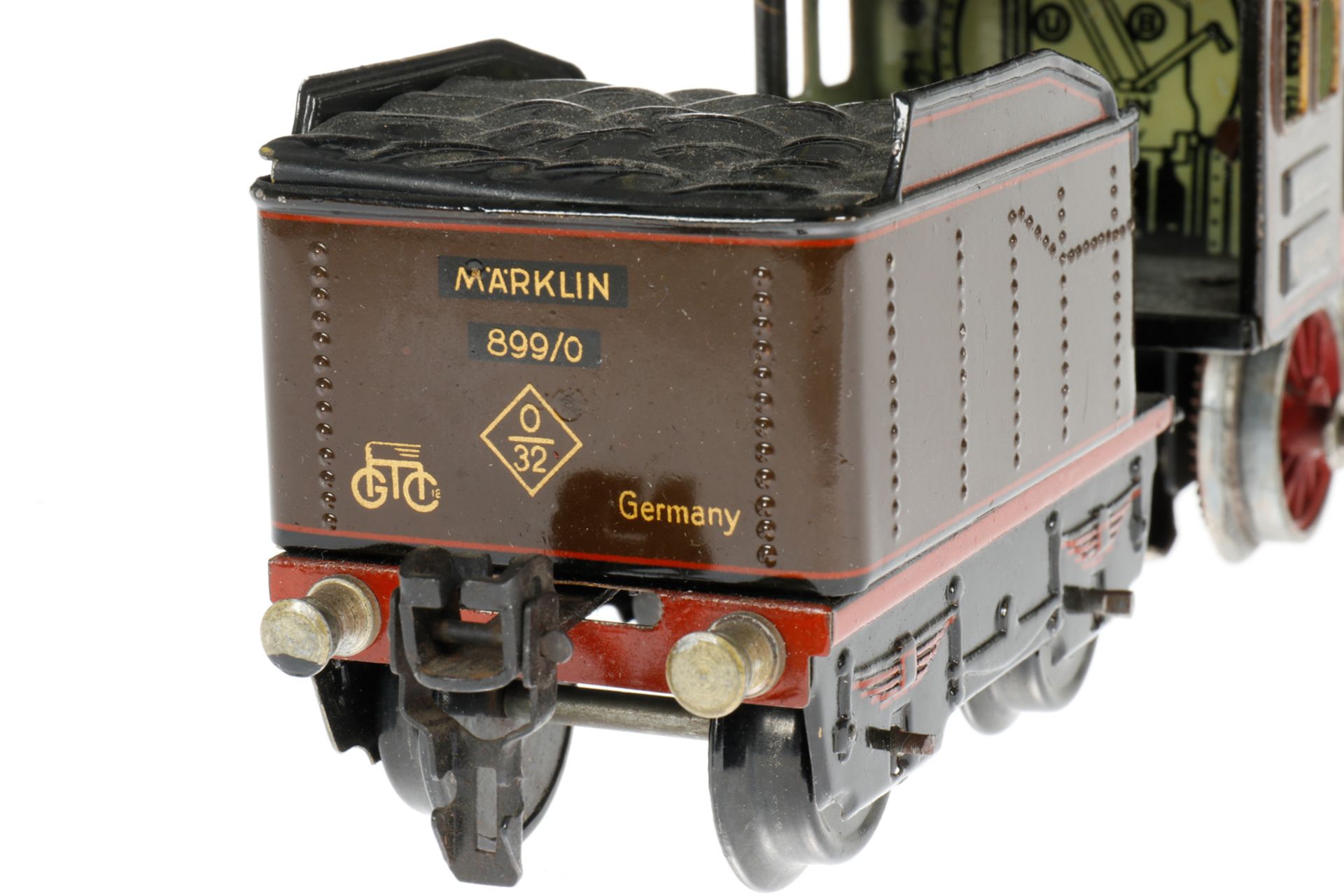 Märklin B-Dampflok R 12890, S 0, elektr., braun/schwarz, mit Tender, gW und 1 el. bel. Stirnlampe, 1 - Bild 4 aus 6