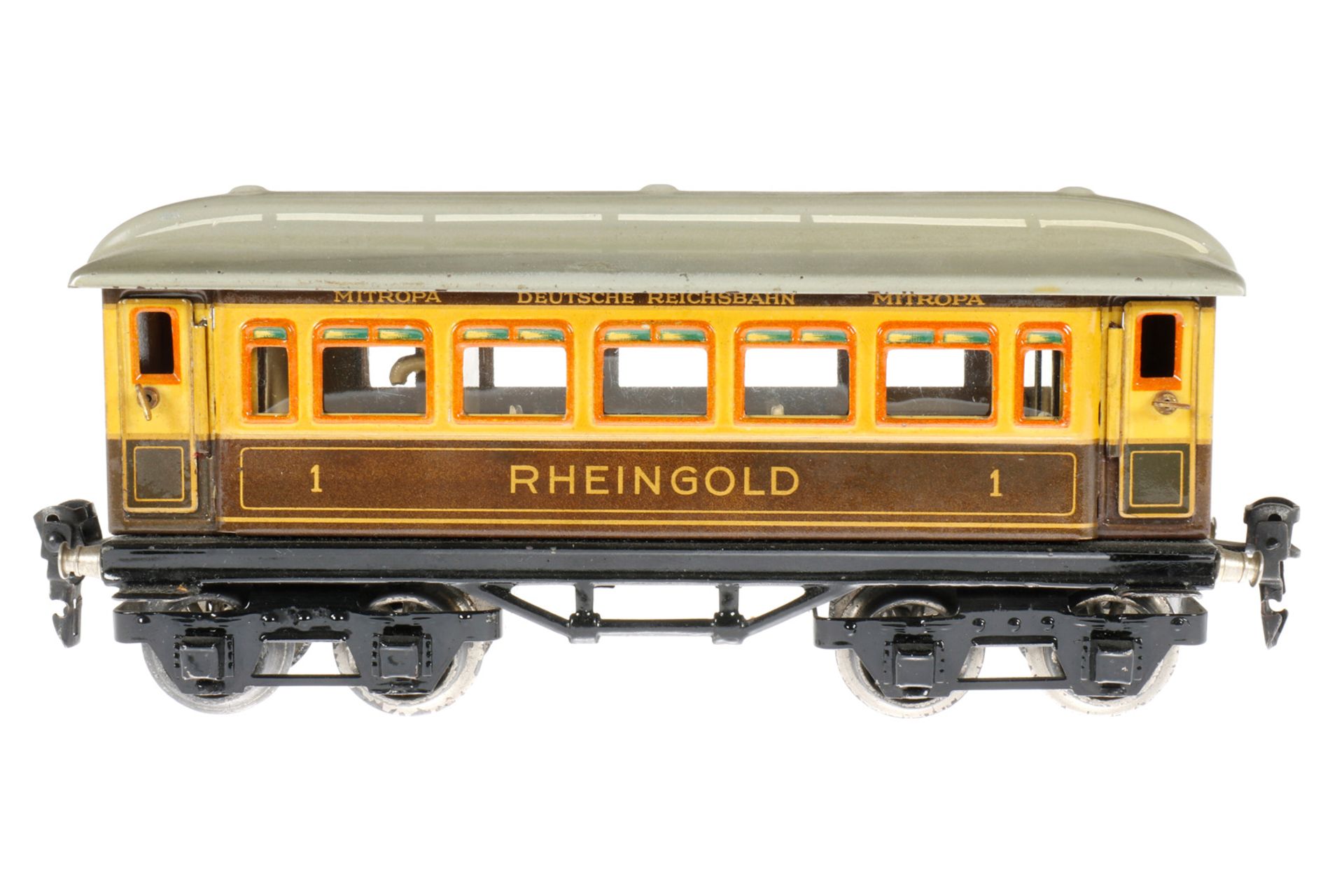 Märklin Rheingold Wagen 1749 G, S 0, CL, mit Speiseeinrichtung und 4 AT, LS und gealterter Lack, L