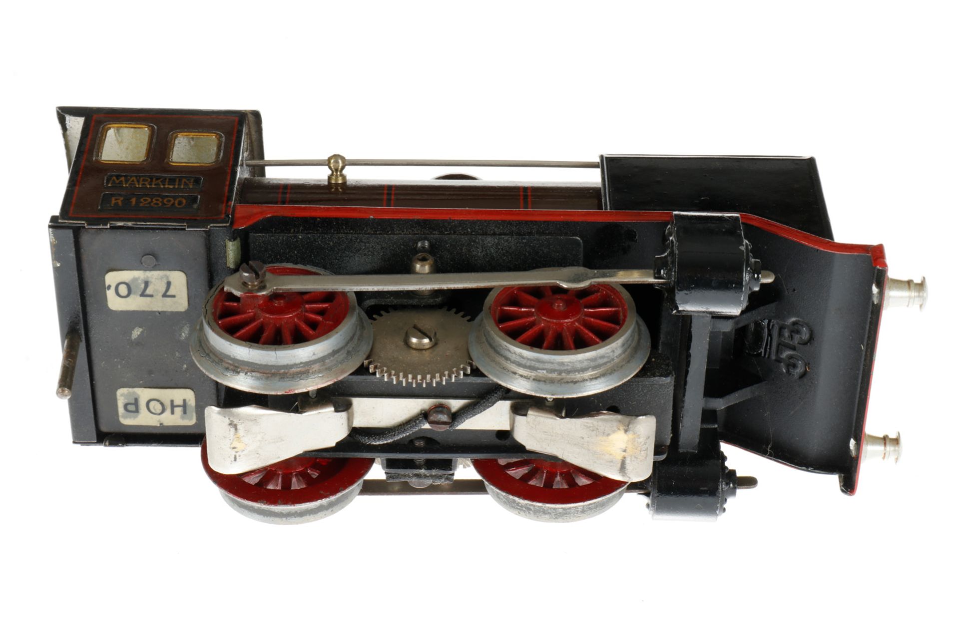 Märklin B-Dampflok R 12890, S 0, elektr., braun/schwarz, mit Tender, gW und 1 el. bel. Stirnlampe, 1 - Bild 5 aus 6