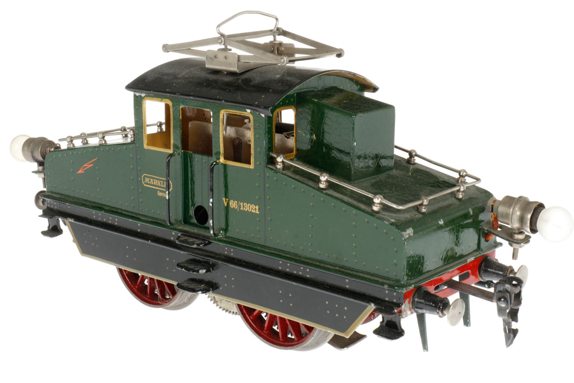 Märklin Vollbahnlok V 66/13021, S 1, elektr., grün, mit je 1 el. bel. Stirnlampe, LS und - Bild 2 aus 7