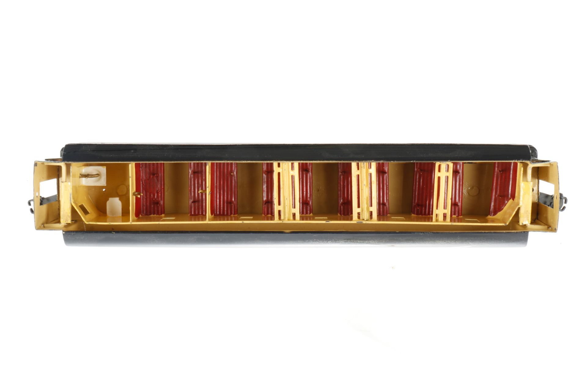 Märklin Personenwagen 1945 G, S 0, HL, mit Inneneinrichtung und 4 AT, Fremdbohrungen im Unterboden - Bild 4 aus 5