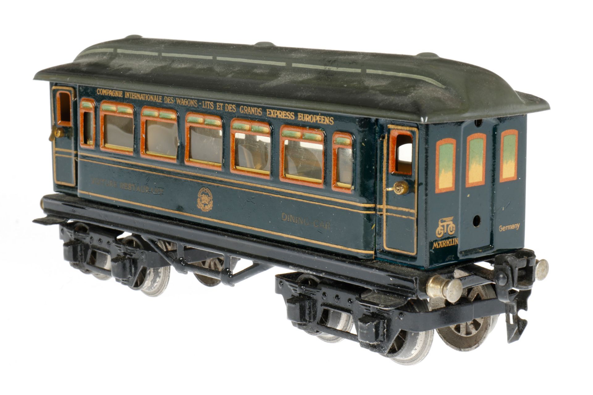 Märklin internationaler Speisewagen 1746 G, S 0, CL, mit Inneneinrichtung und 4 AT, Rahmen meist - Image 2 of 5