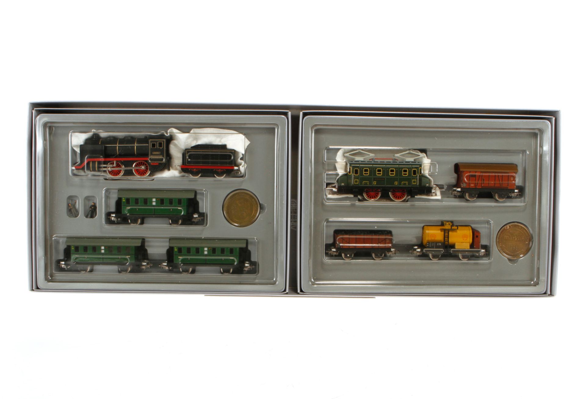 Märklin Jubiläums-Packung 0050, S H0, komplett, LS und Alterungsspuren, im leicht besch. OK, sonst Z