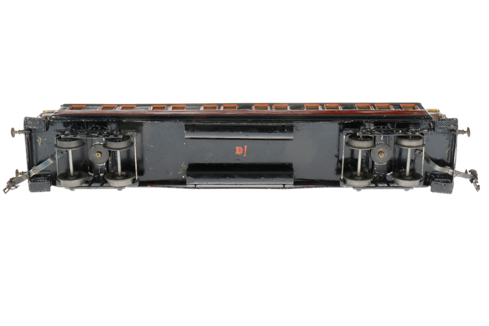 Märklin französischer Personenwagen 1945 G/PLM, S 1, rot/schwarz, HL, mit Inneneinrichtung, 4 AT und - Image 4 of 5