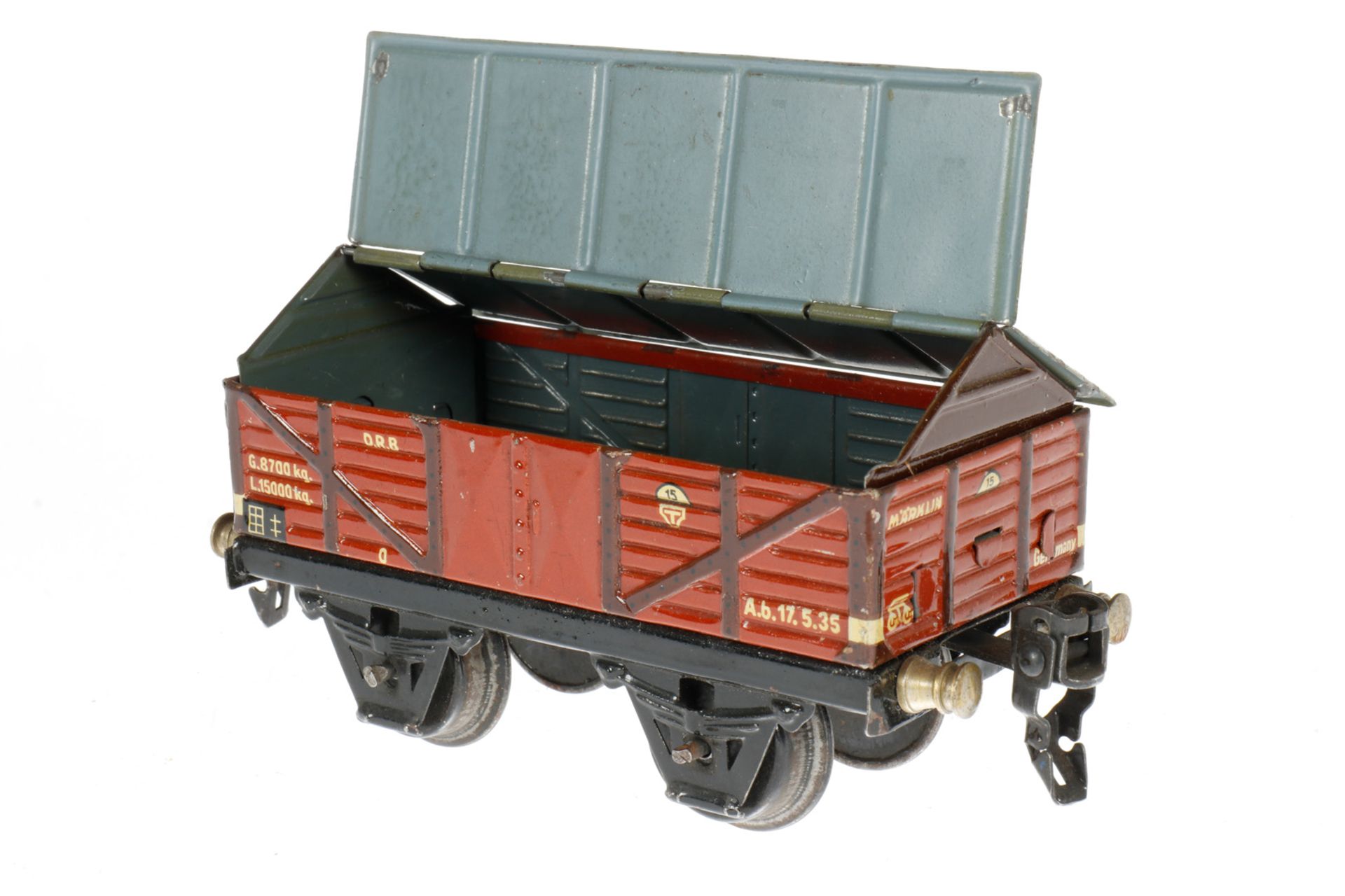 Märklin Zementwagen 1664, S 0, CL, LS und gealterter Lack, L 13, Z 2-3 - Bild 2 aus 5