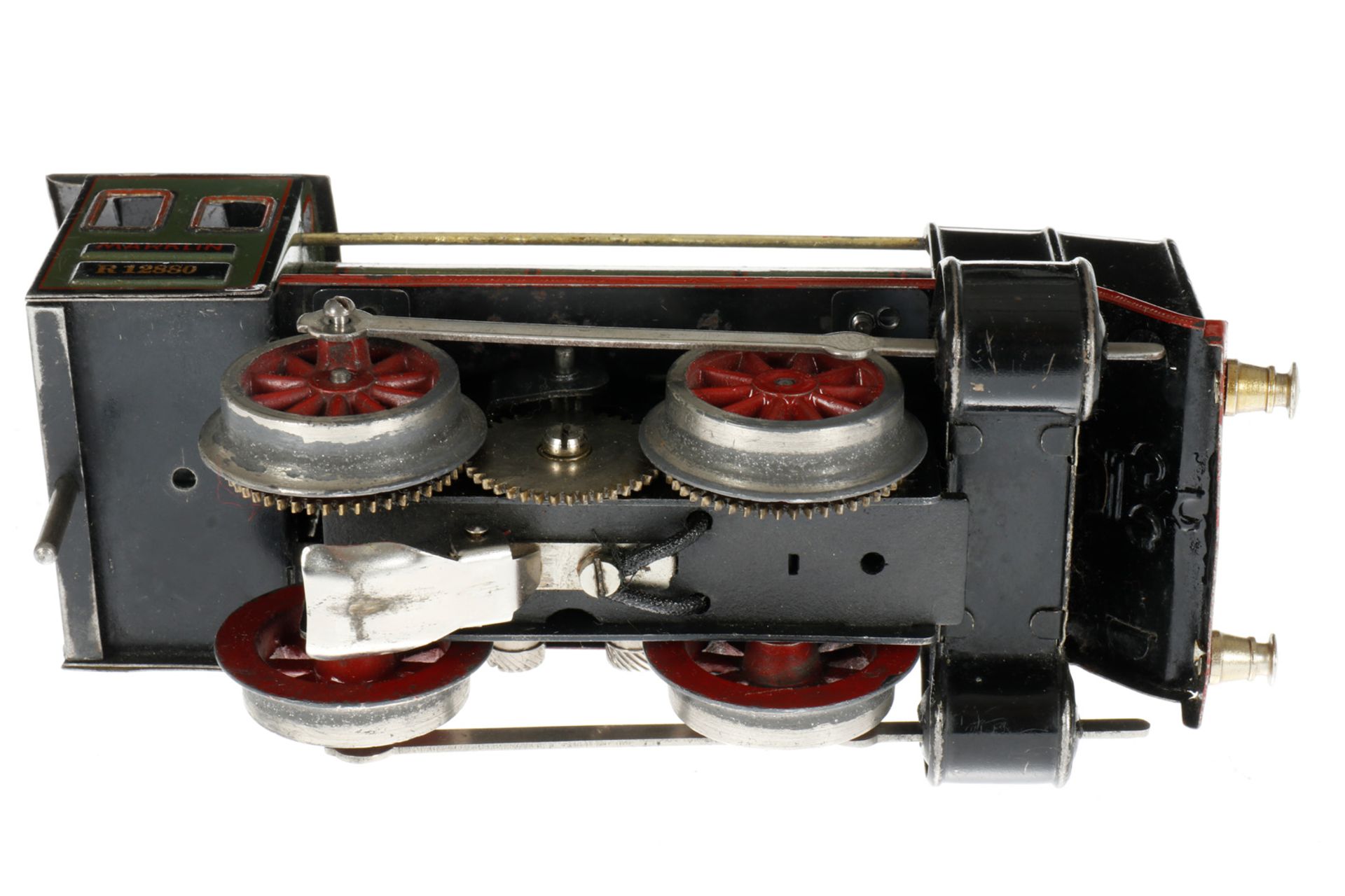 Märklin B-Dampflok R 12880, S 0, elektr., oliv/schwarz, mit Tender, kW und 1 el. bel. Stirnlampe, - Image 4 of 7