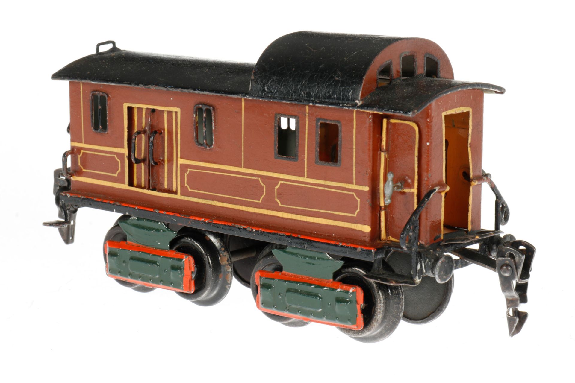 Märklin Gepäckwagen 1846, S 0, uralt, HL, mit Diensteinrichtung, 2 AT und 4 ST, LS tw ausgeb., - Image 3 of 5