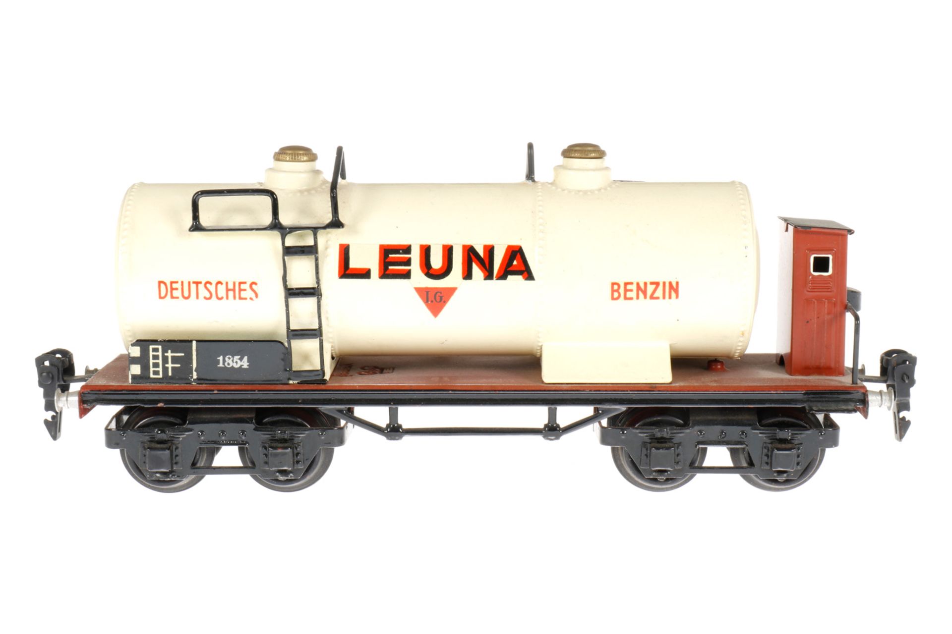 Märklin Leuna Kesselwagen 1854, S 0, HL, mit BRH, LS und gealterter Lack, L 24,5, Z 2-3