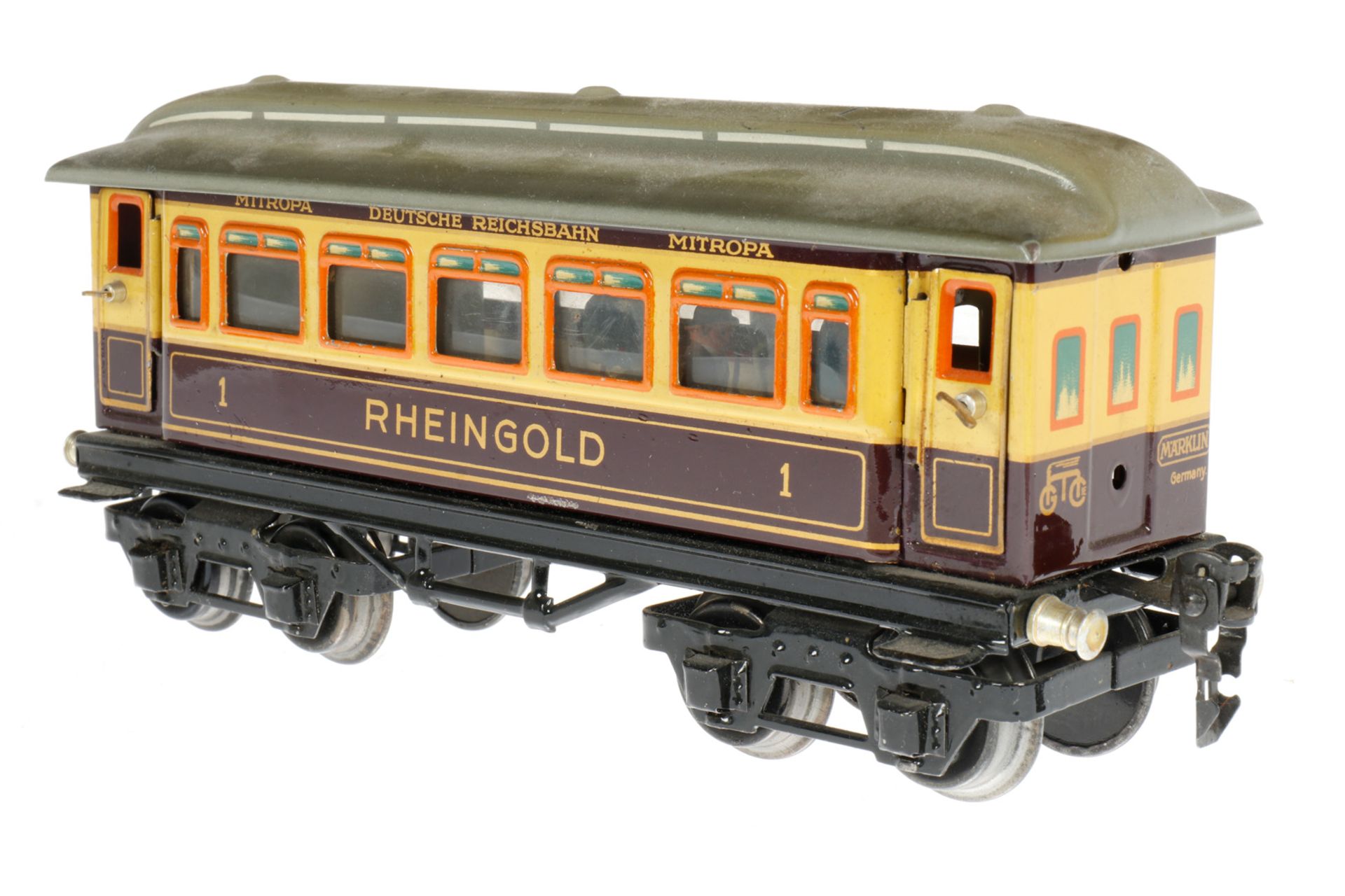 Märklin Rheingold Wagen 1749 G, S 0, CL, mit Speiseeinrichtung und 4 AT, LS und gealterter Lack, L - Image 2 of 5