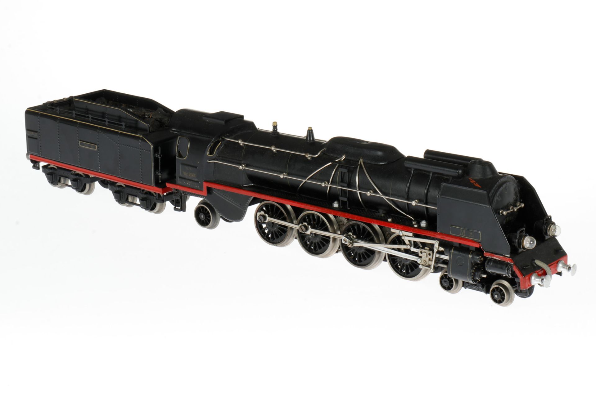 Märklin französische 2-D-1 Dampflok ME 70/12920, S 0, elektr., schwarz, mit Tender und 2 el. bel. - Image 2 of 9