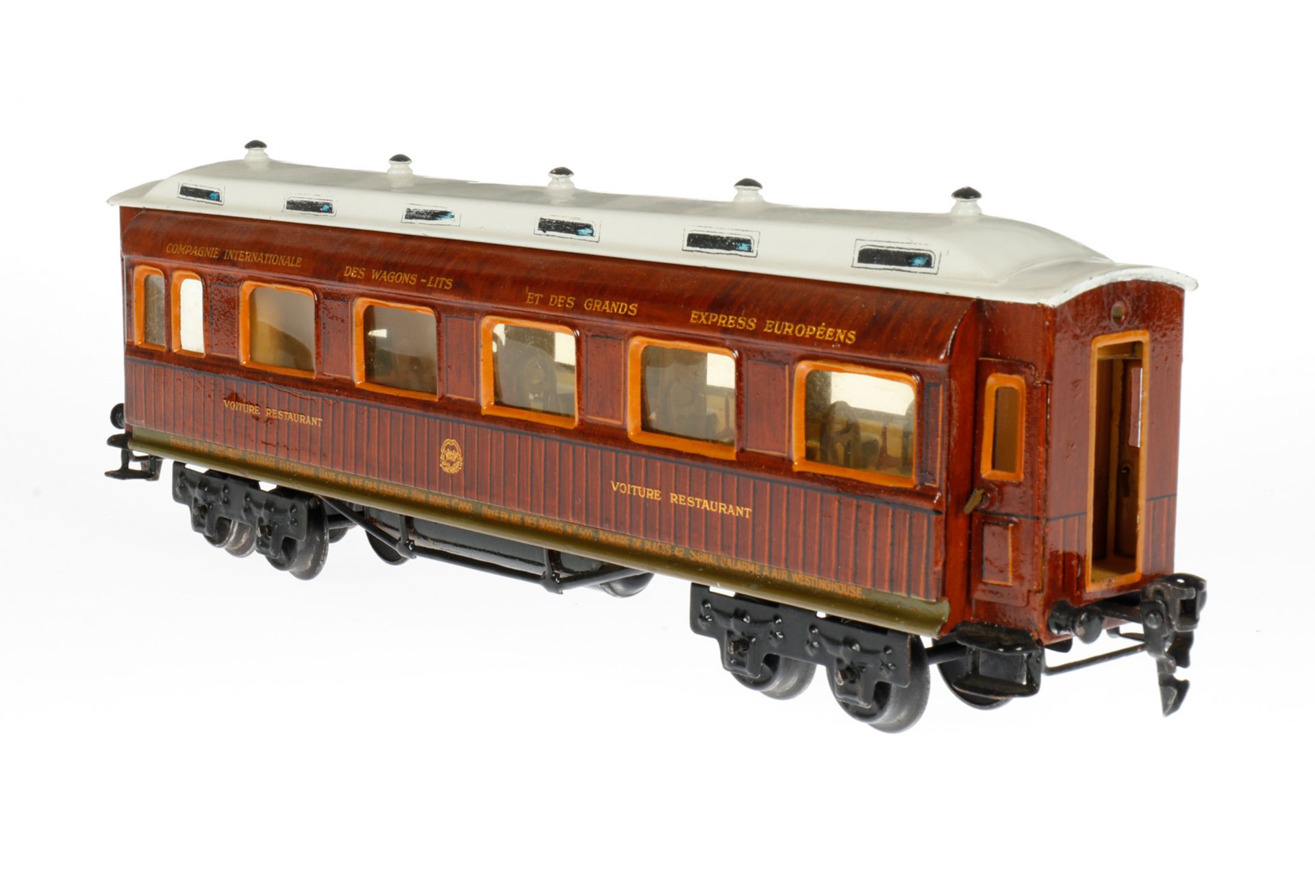 Märklin französischer Speisewagen 1946 G, S 0, HL, mit Inneneinrichtung und 4 AT, LS und - Bild 2 aus 5