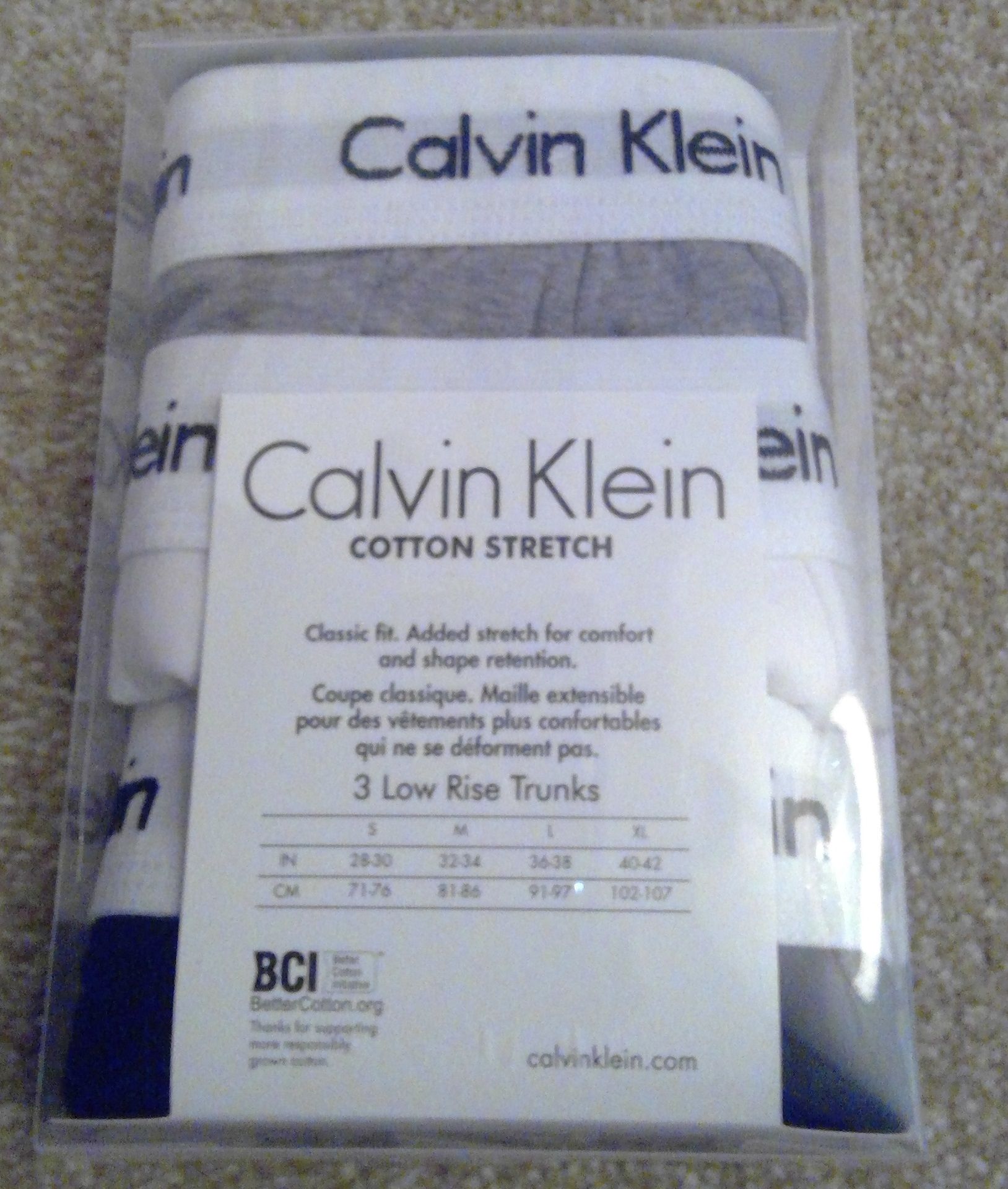 Brand New 3 Pack Calvin Klein Boxer Shorts. Size Small. Code U2664G. Colour Code 998 (White, grey, - Image 2 of 2