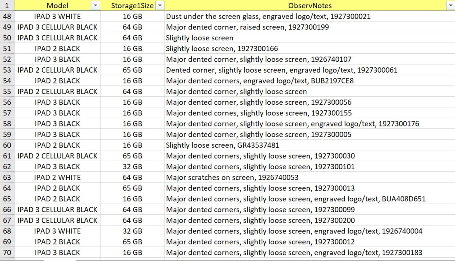 Lot of 70 iPads. See description and photos for breakdown - Image 4 of 5