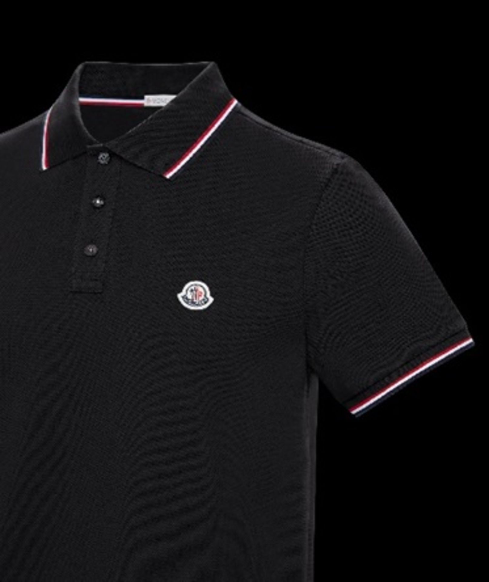 Brand New Black moncler Polo Shirt Size Large