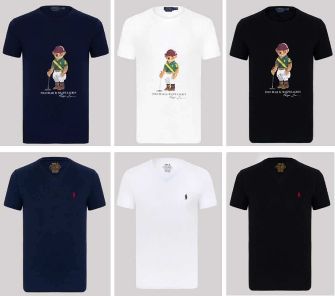 FINAL Ralph Lauren Bear and Plain Ralph Lauren T-Shirts