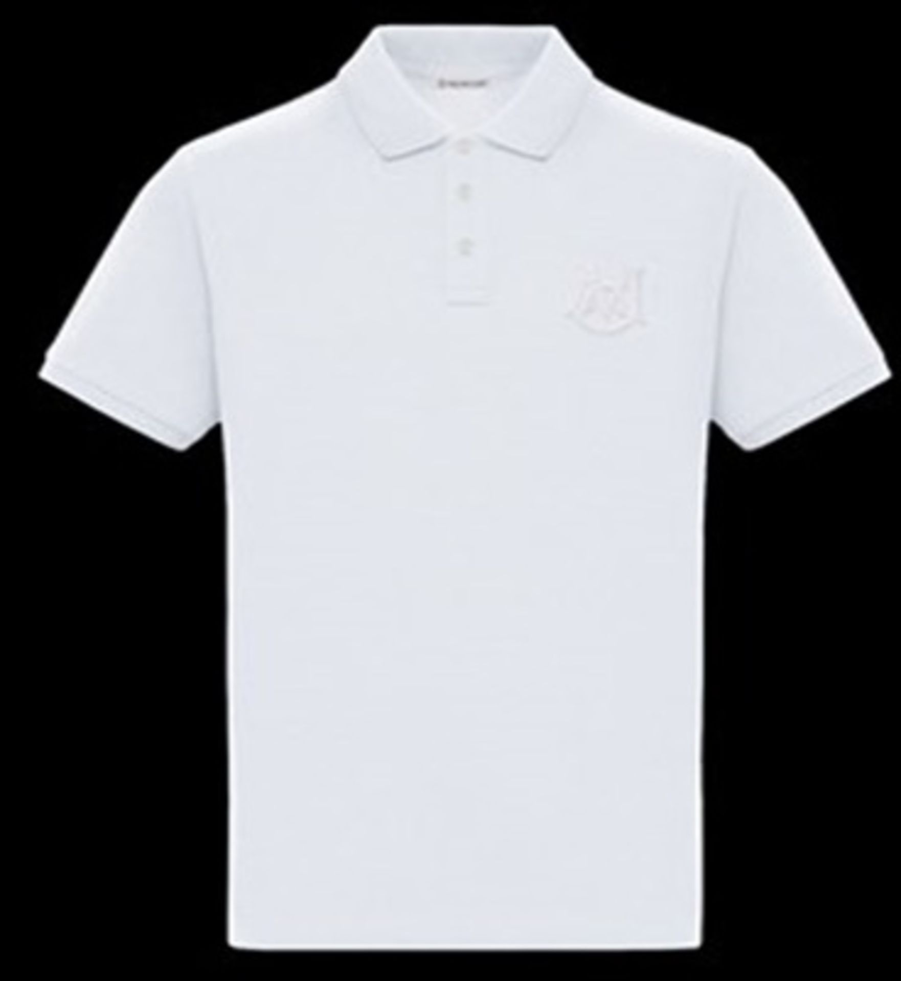 Brand New White moncler Polo Shirt Size Extra Large