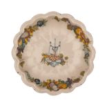 CIOTOLA IN MAIOLICA POLICROMA, FORNACE DI CERRETO SANNITA, CIRCA 1750-1770