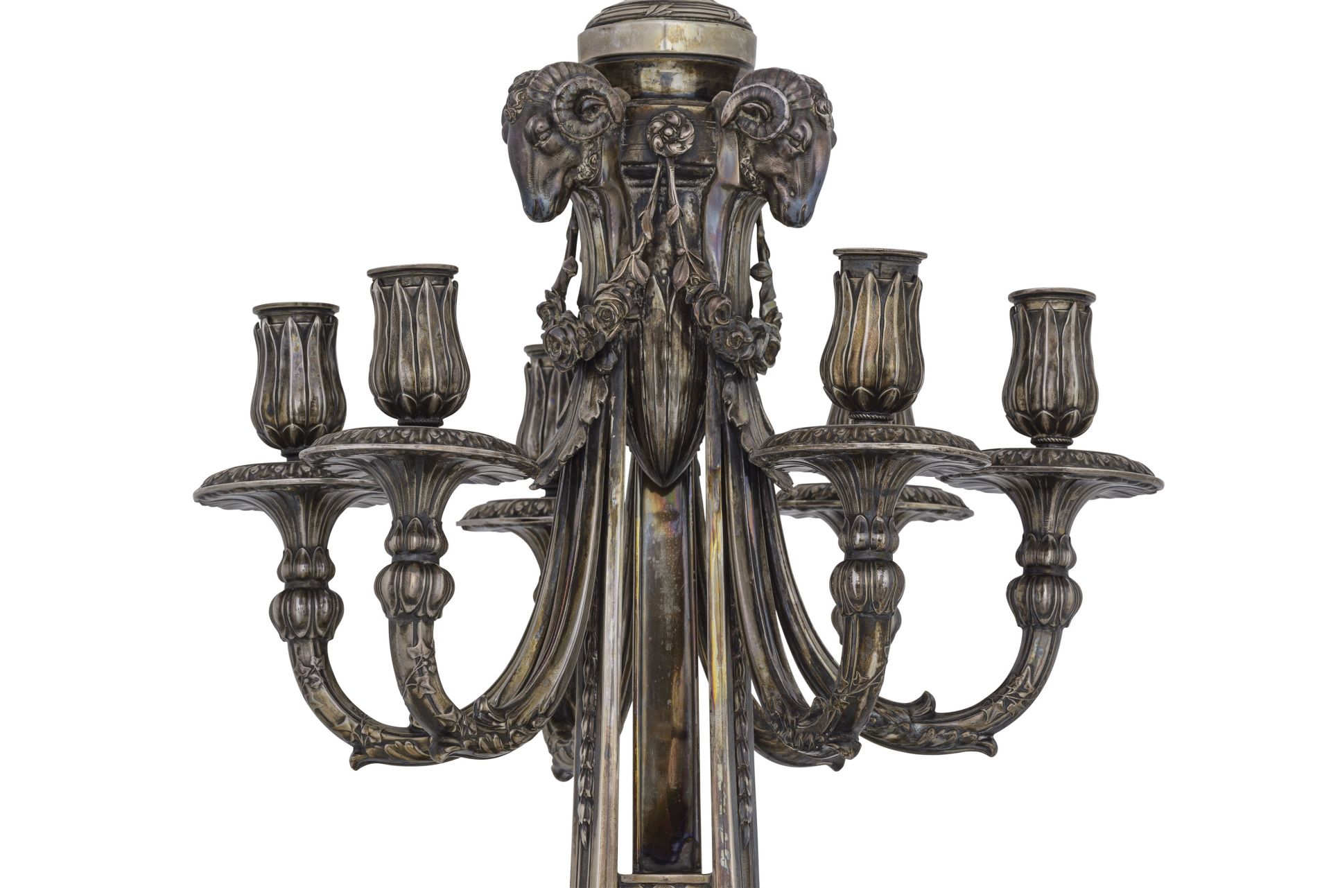 COPPIA DI CANDELABRI IN ARGENTO, GERMANIA, INIZI DEL XX SECOLO, ORAFO BRUCKMANN & SÖHNE - Bild 4 aus 4