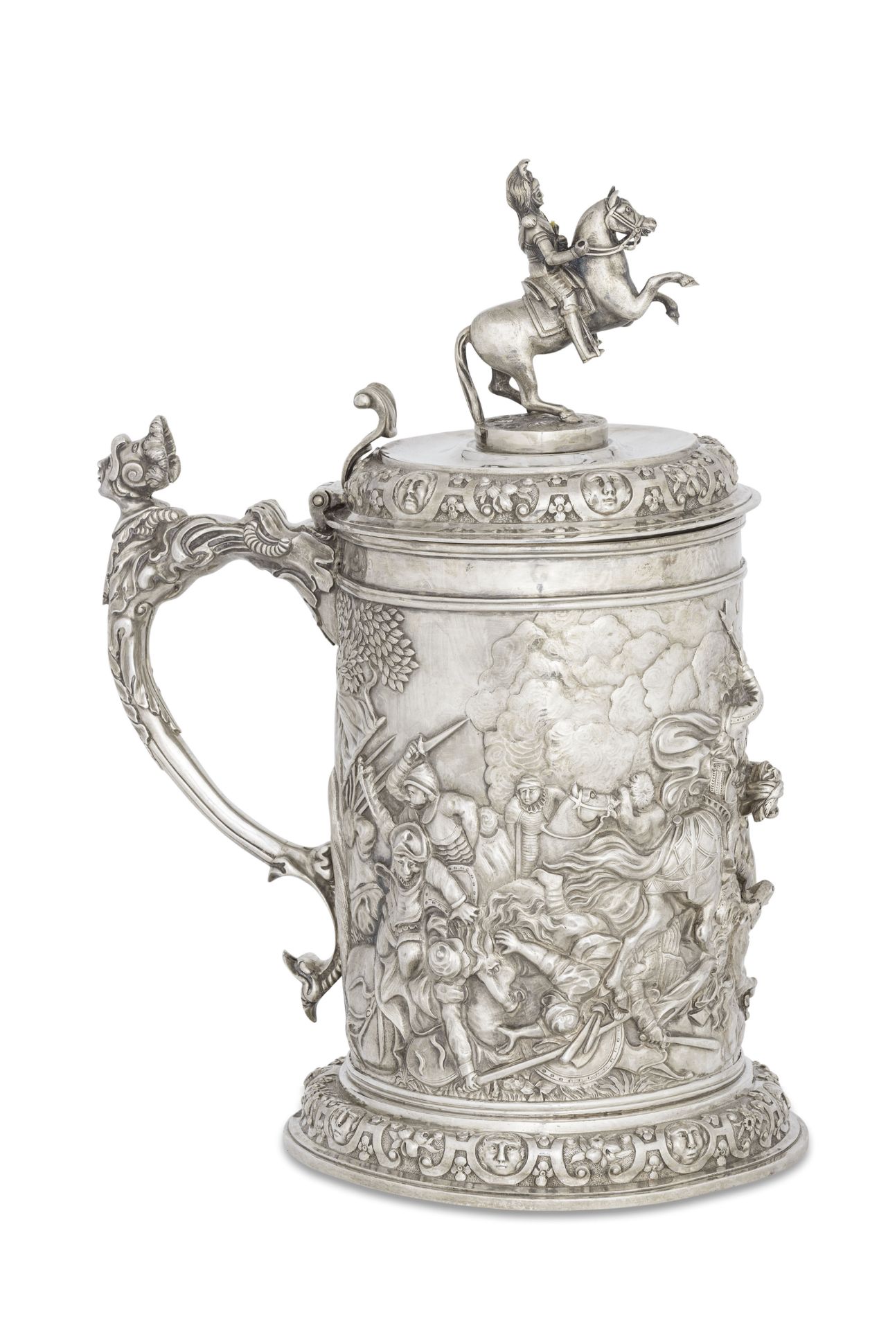 TANKARD IN ARGENTO, HANAU, XIX-XX SECOLO - Bild 2 aus 5