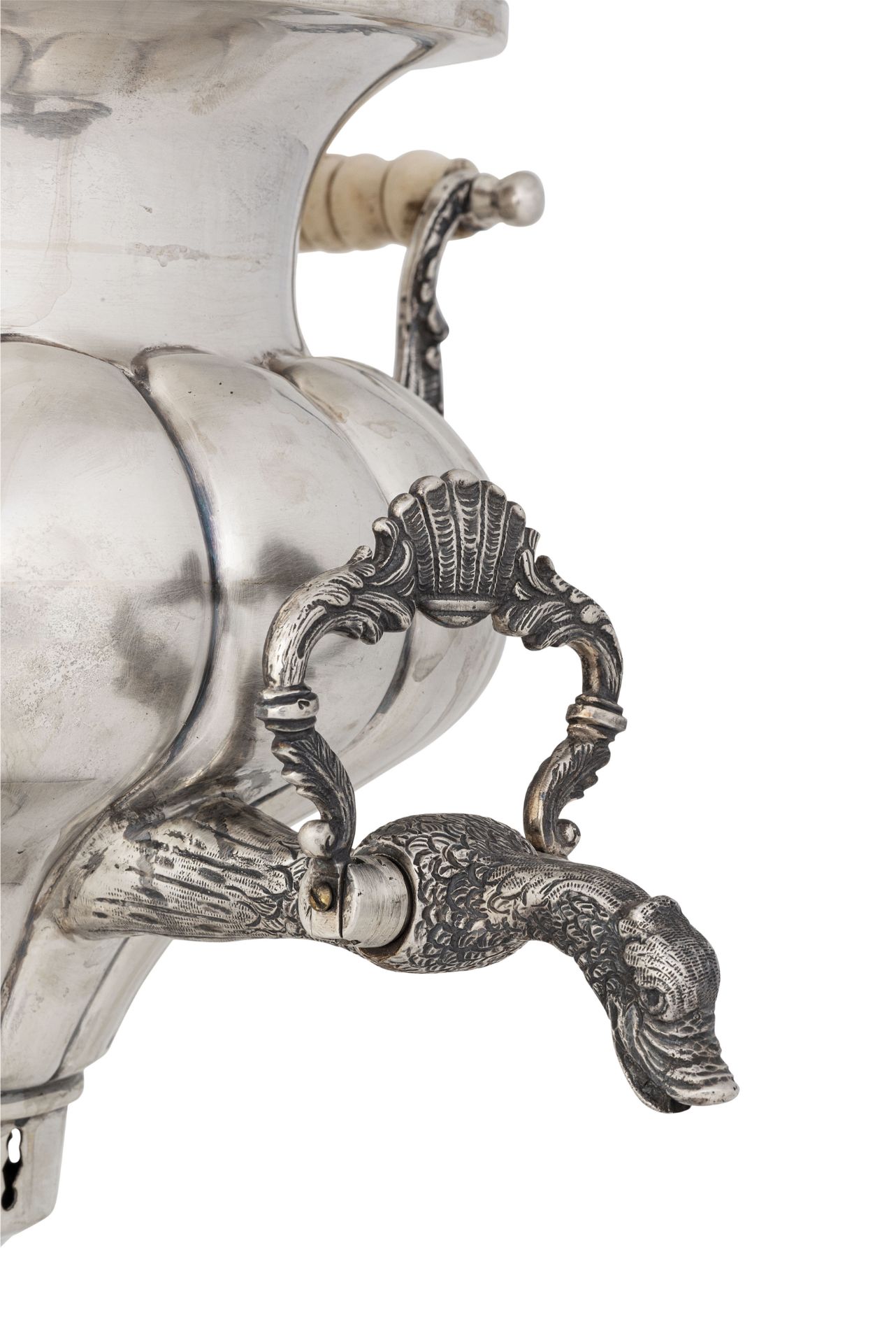 SAMOVAR IN ARGENTO E OSSO, SAN PIETROBURGO, 1884 - Bild 2 aus 2