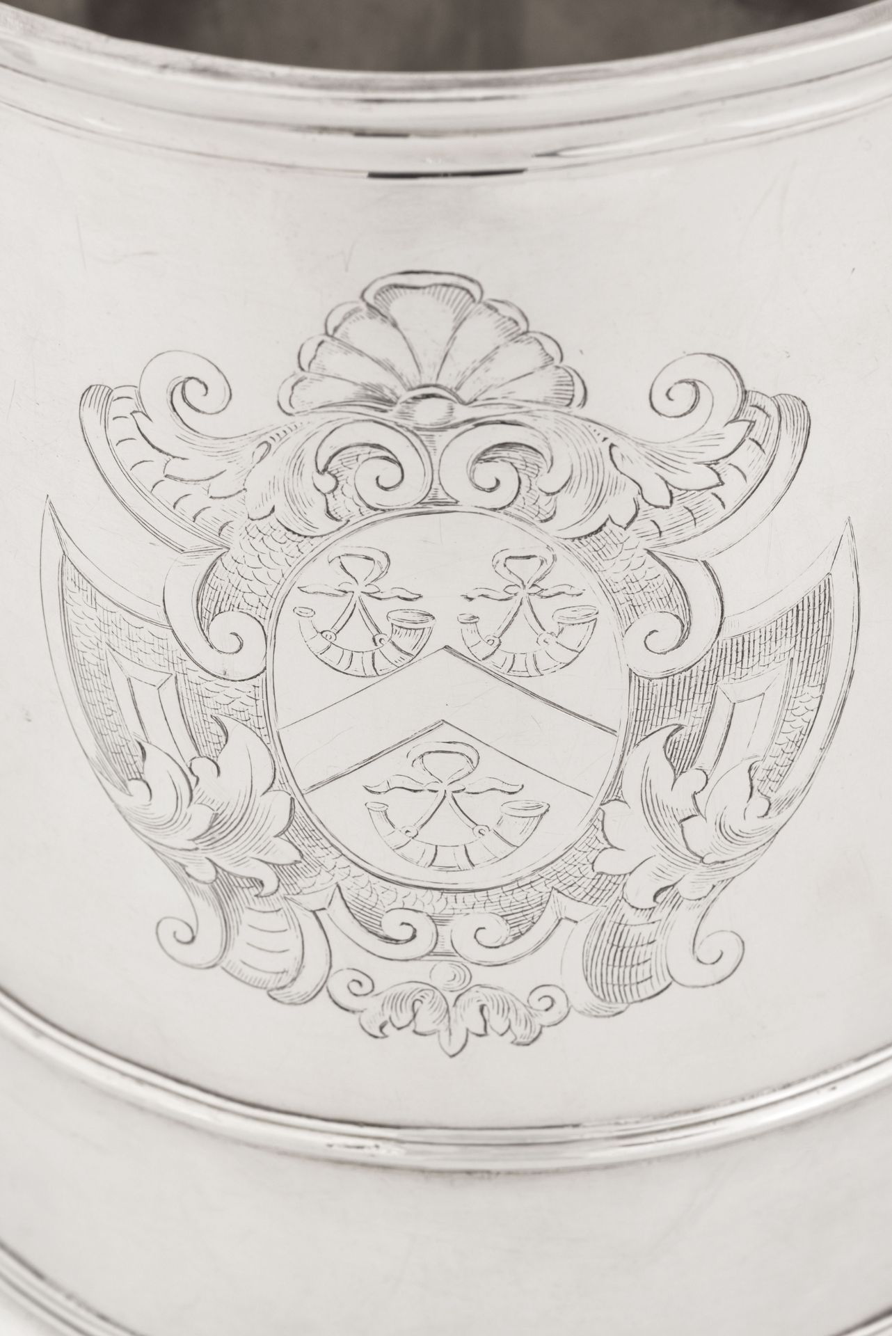 TANKARD IN ARGENTO, LONDRA, 1708, ORAFO T. PARR - Image 2 of 2