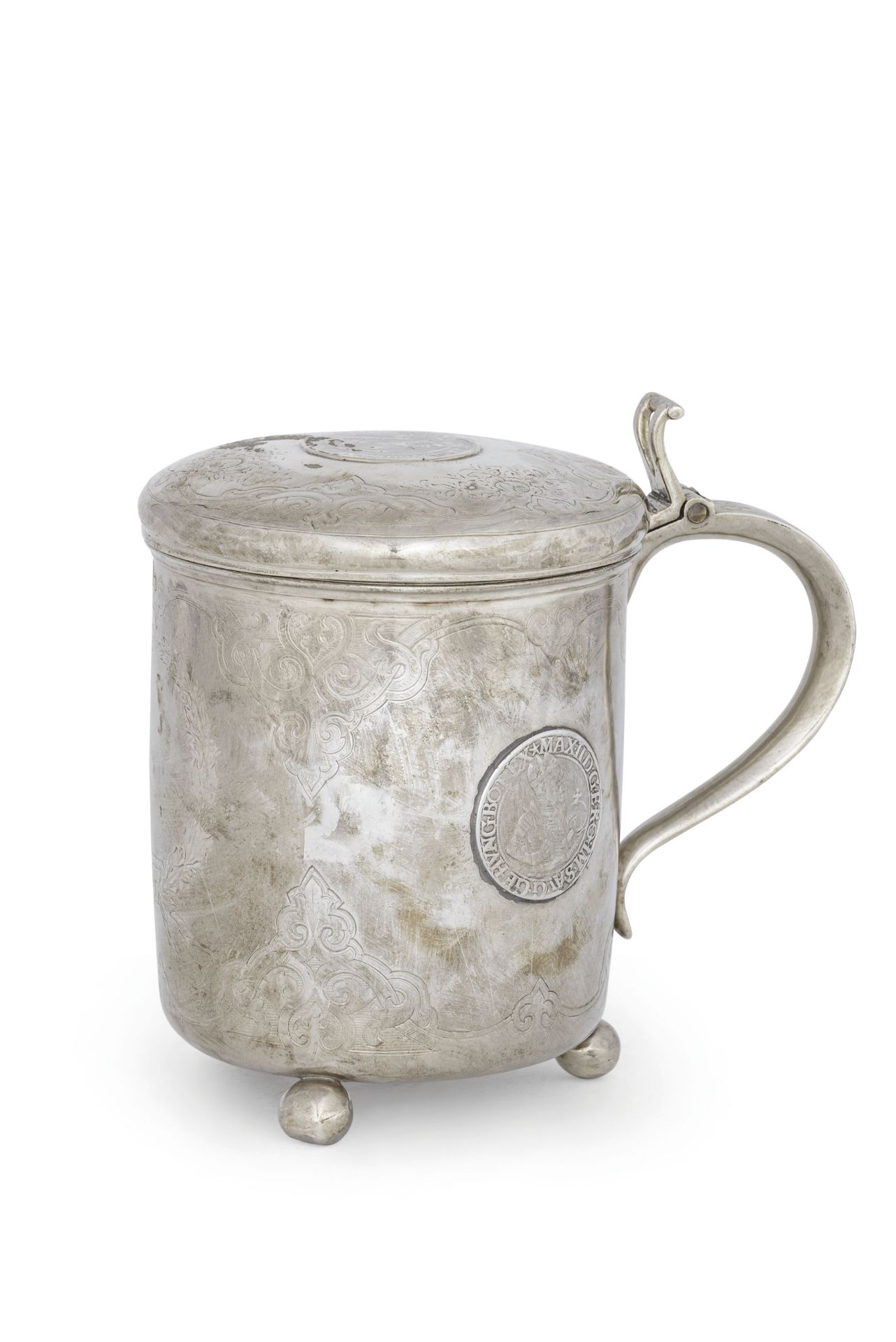 TANKARD IN ARGENTO, SAN PIETROBURGO, 1868, ORAFO H. HACKLIN