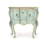 COPPIA DI COMMODE IN LEGNO INTAGLIATO E LACCATO, VENEZIA, XVIII SECOLO