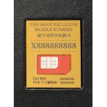 PREMIUM - ESCLUSIVA ED UNICA AL MONDO SIM CARD PER CELLULARE ATTIVA CON NUMERO X888888888