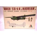 Italeri 1/72 scale Waco Hadrian US assault glider. P&P Group 1 (£14+VAT for the first lot and £1+VAT