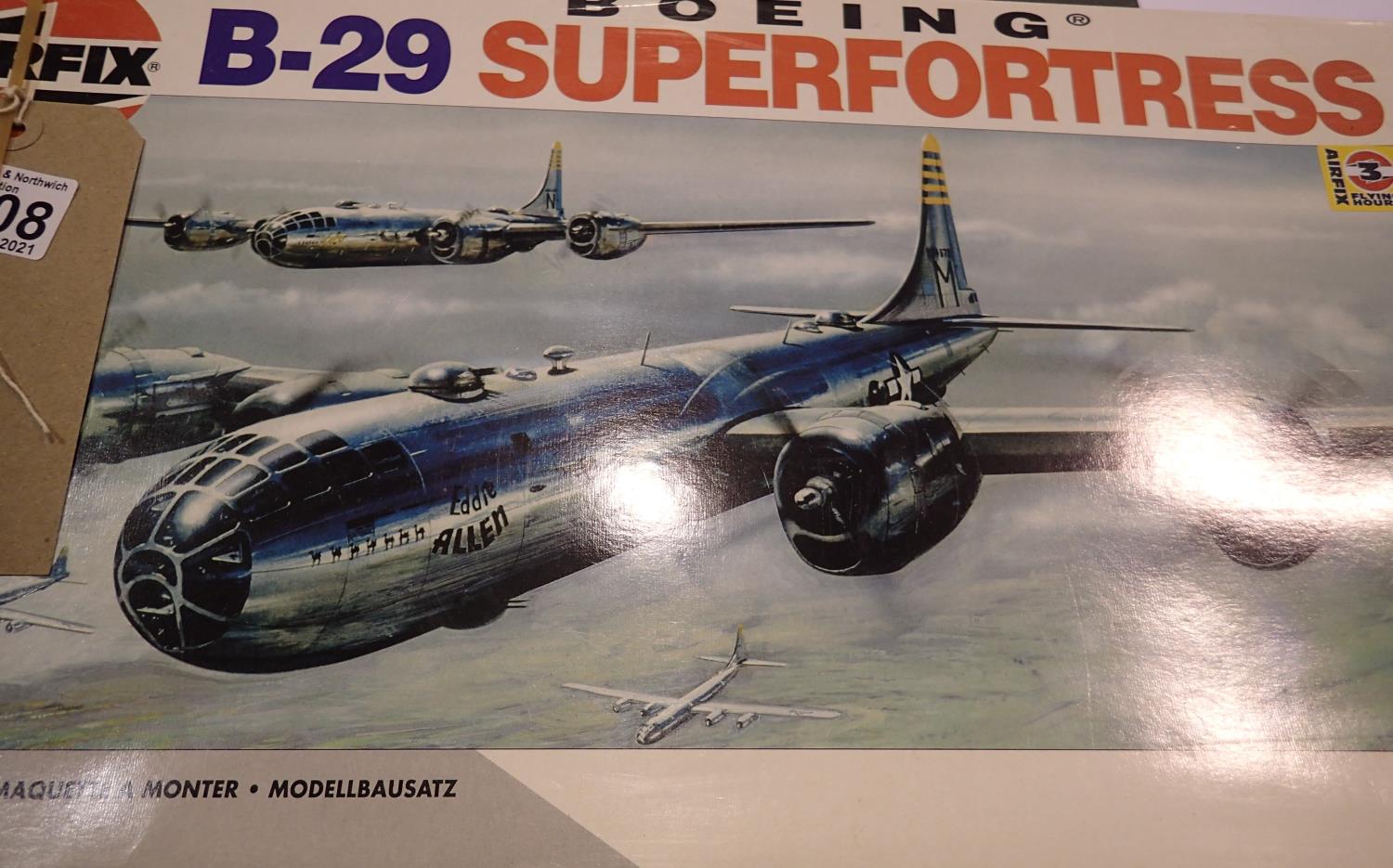 Airfix 1/72 scale B29 Super Fortress. P&P Group 1 (£14+VAT for the first lot and £1+VAT for