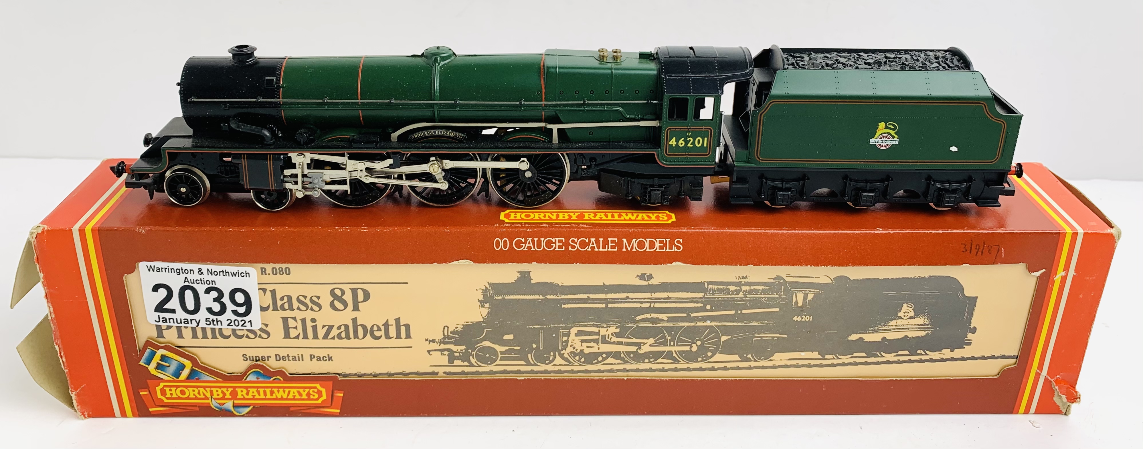 Hornby OO Gauge Princess Elizabeth Locomotive Boxed P&P Group 1 (£14+VAT for the first lot and £1+