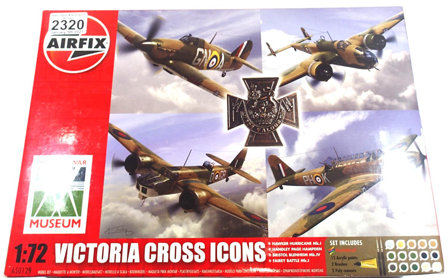 Airfix A50129 1/72 scale Victoria Cross Icons four aeroplane set. P&P Group 1 (£14+VAT for the first