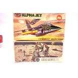 Two Airfix kits 1/72 scale, Lunar module and alpha jet. P&P Group 1 (£14+VAT for the first lot