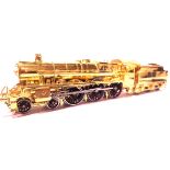 OO scale Japanese brass gold plated class 5, 4.6.0, loco tender. P&P Group 1 (£14+VAT for the