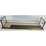 Picture Pride O Gauge Locomotive Glass Top Case Display 64cm x 13cm x 14cm. Not available for in-