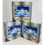 3x Gemini Jets 1:400 Scale Aircraft Diecast Model Aircraft - In Boxes (ALL WHEELS PRESENT & OK) P&