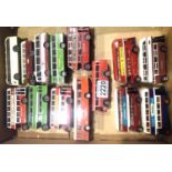 Ten OO scale buses and coaches including four white metal kit built, Ambrico, Westward etc. P&P