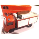 Conrad MAN 8.136 fire truck, approximately 1:43 scale. P&P Group 1 (£14+VAT for the first lot and £