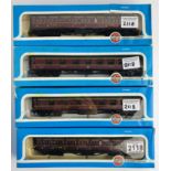 4x Airfix OO Gauge Coaches Boxed P&P Group 1 (£14+VAT for the first lot and £1+VAT for subsequent