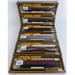 6x Mainline OO Gauge LMS Coaches Boxed P&P Group 2 (£18+VAT for the first lot and £3+VAT for