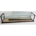 Picture Pride O Gauge Locomotive Glass Top Case Display 64cm x 13cm x 14cm. Not available for in-