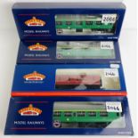 4x Bachmann OO Gauge Assorted Coaches - All Boxed P&P Group 1 (£14+VAT for the first lot and £1+
