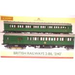 Hornby R3162A 2-BIL train pack BR Green. P&P Group 1 (£14+VAT for the first lot and £1+VAT for