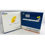 2x Gemini Jets 1:400 Scale Aircraft Diecast Model Aircraft - In Boxes (ALL WHEELS PRESENT & OK) P&