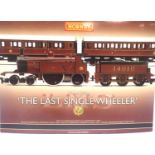 Hornby R2806, The Last Single Wheeler train pack, LMS Red 4.2.2 loco and tender and three coaches.