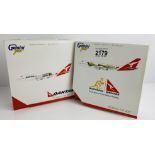 2x Gemini Jets 1:400 Scale Aircraft Diecast Model Aircraft - In Boxes (ALL WHEELS PRESENT & OK) P&