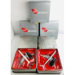 7x Gemini Jets / IXO 1:400 Scale Virgin 747 & A340 - In incorrect Boxes - 2x Lacking Stands (ALL